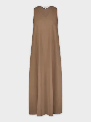 V NECK JUMPER-MOCHA