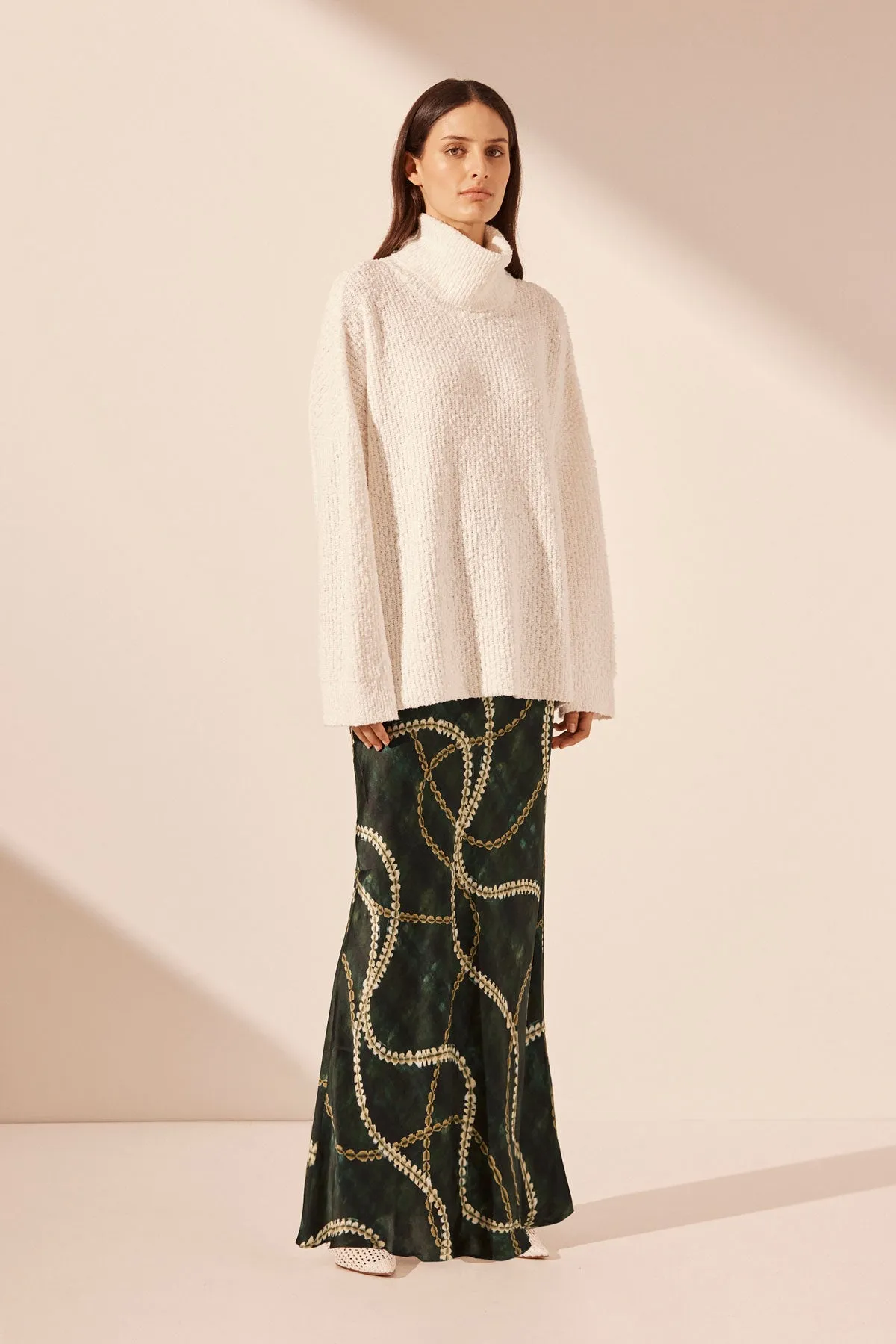 VAIANA ROLL NECK JUMPER - IVORY