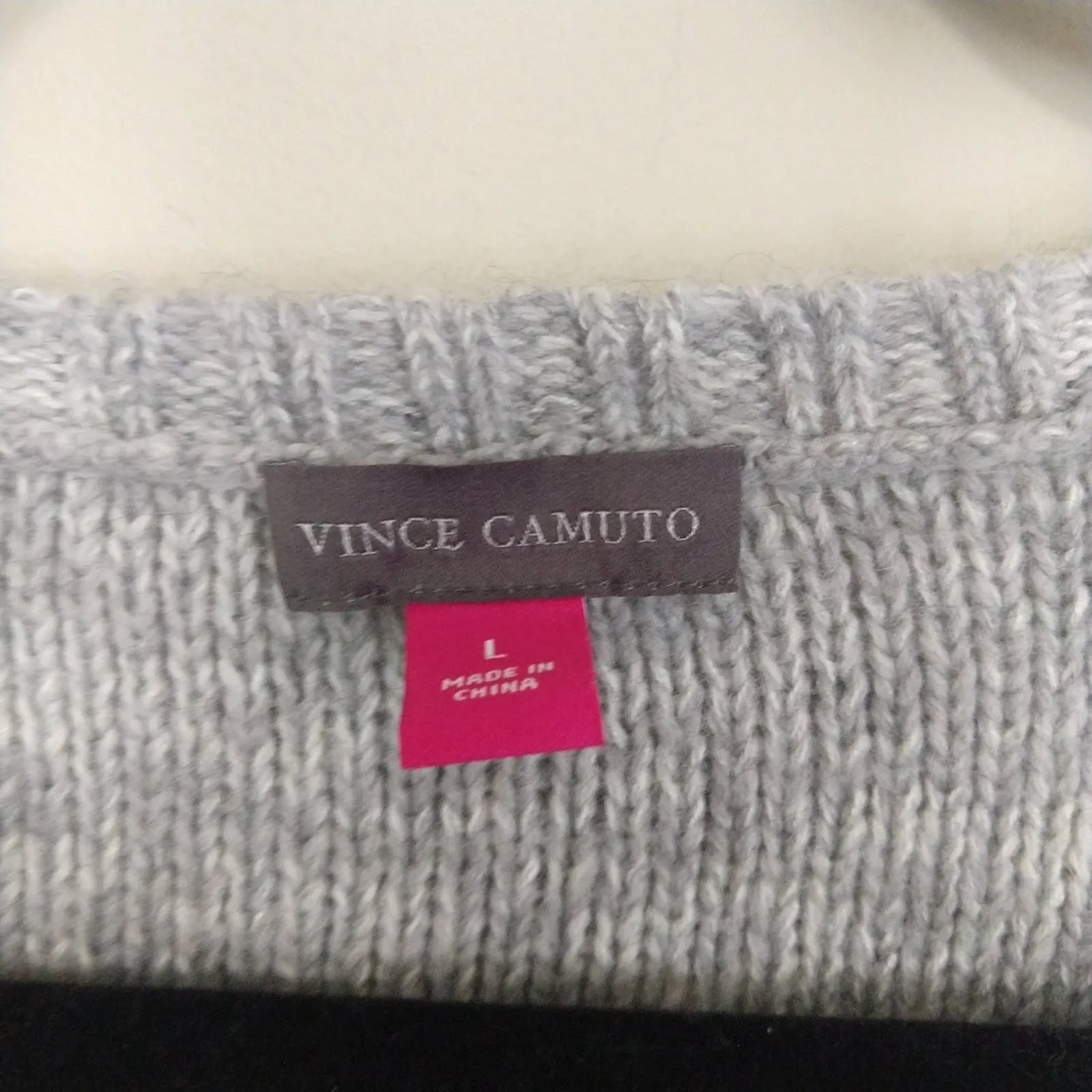 Vince Camuto Bubble Sleeve Ombre Sweater Oversize Large