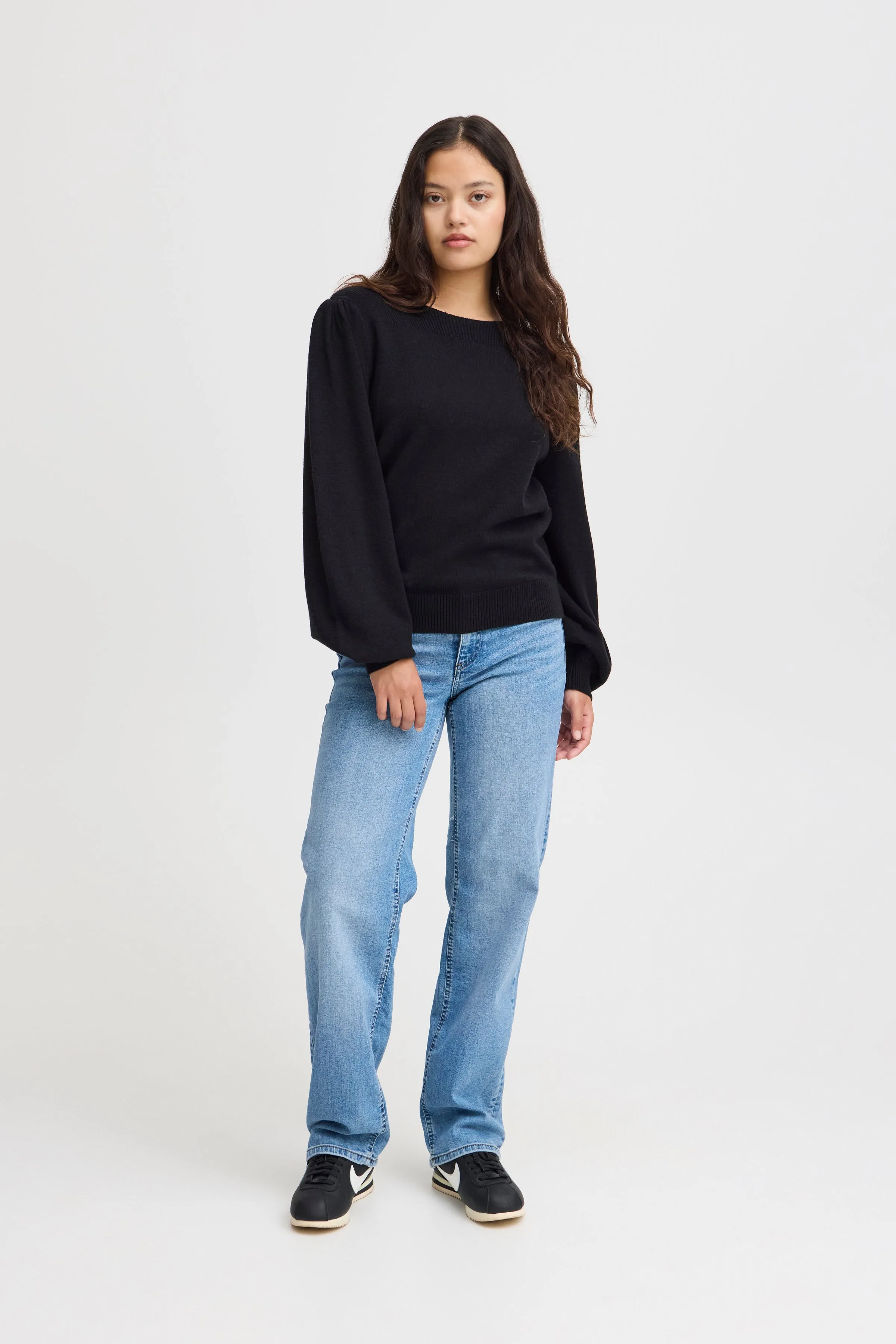 Virelle Boatneck Jumper (Black)