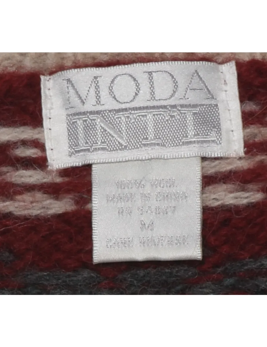 Wool Nordic Jumper - M