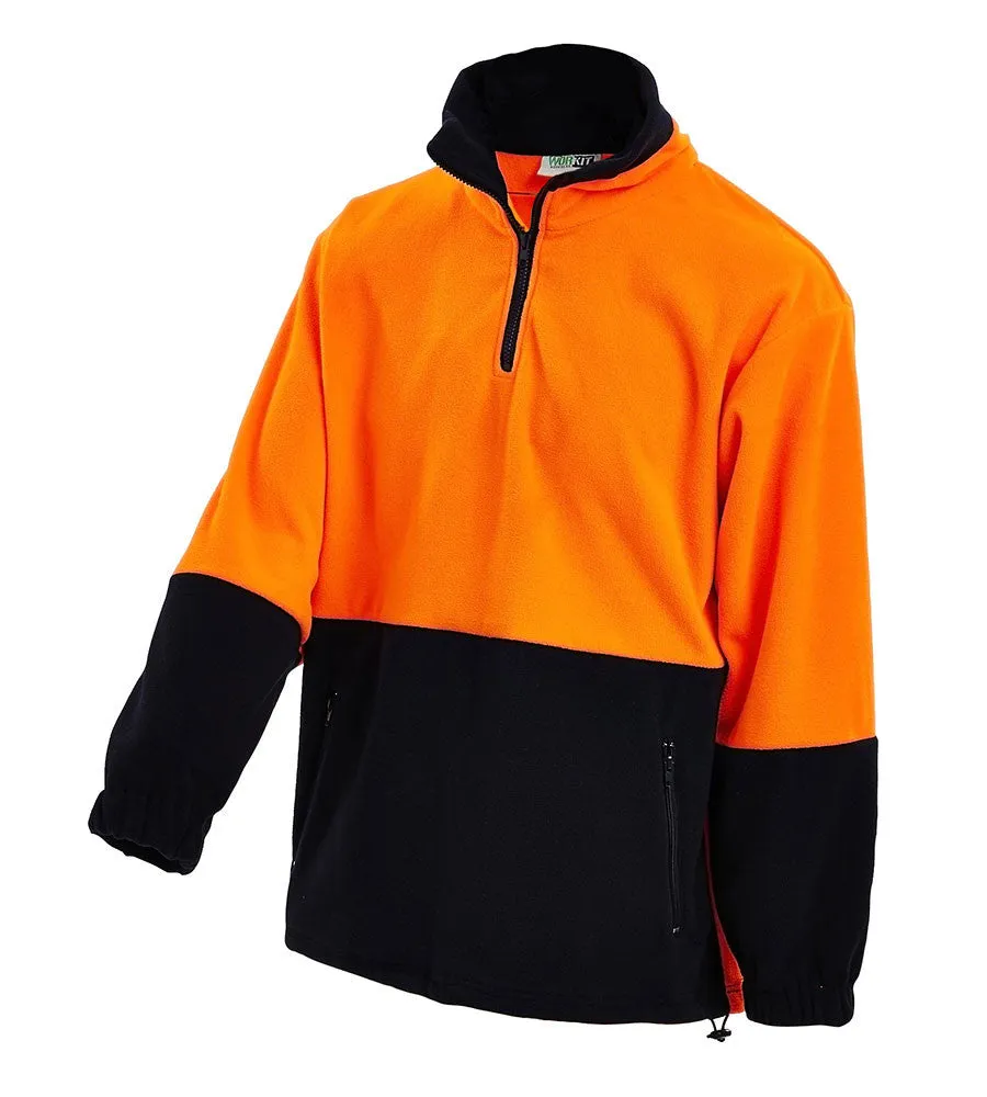 Workit Hi-Vis 2-Tone 1/2 Zip Polar Fleece Jumper 3500