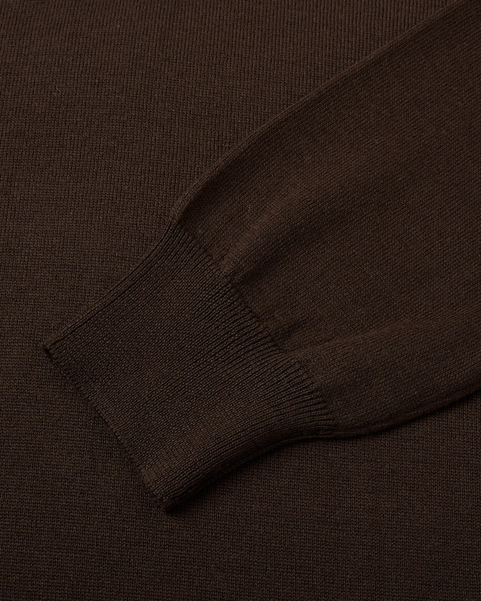 Zattura Quarter Zip Knitted Jumper (Brown)