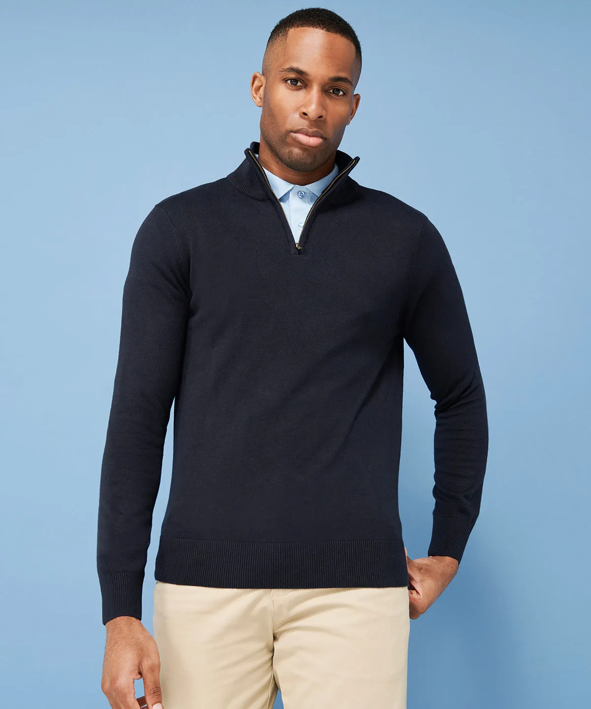 zip jumper | Grey Marl